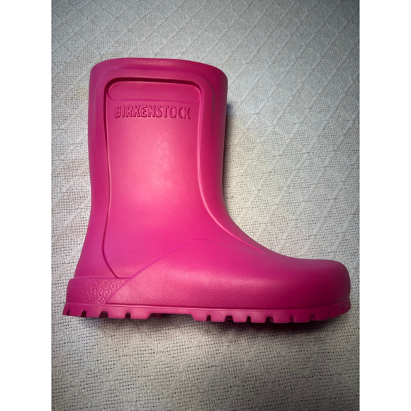 NWOB Birkenstock "Derry" Rain Boots Kids Size 2 in Neon Pink - Picture 10 of 14